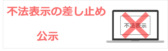 不当表示の差し止め